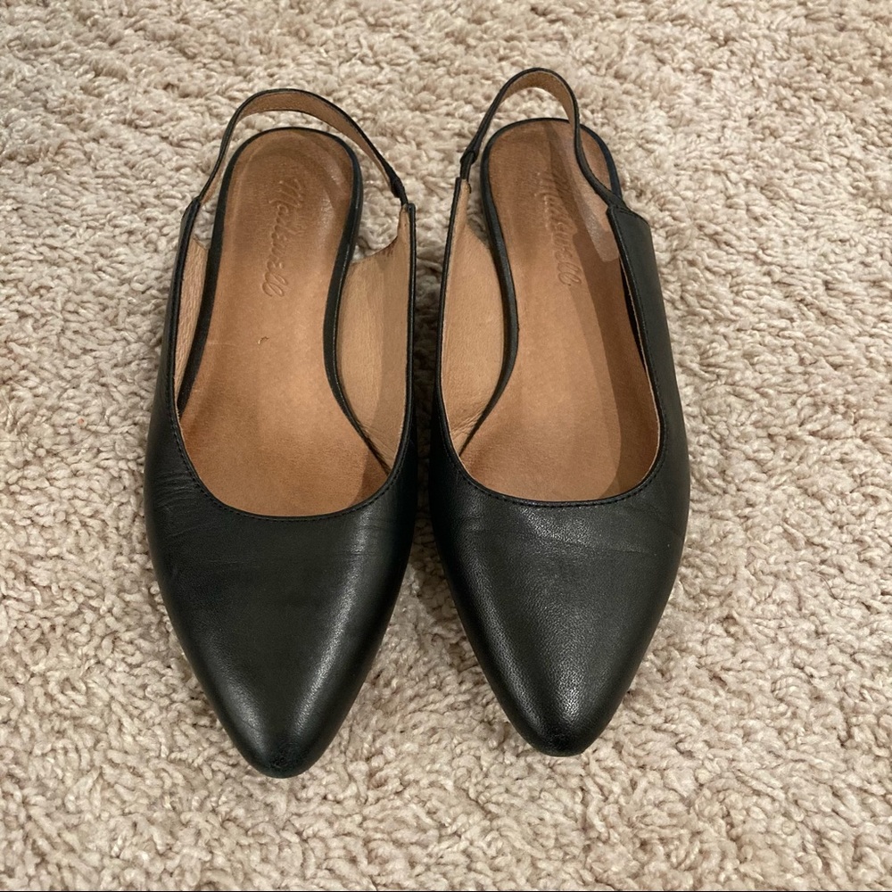 TO BE DONATED Madewell Slingback Pointed Toe Flats